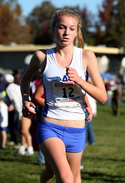 NCS XC D3 Girls-082.JPG - 2009 North Coast Section Cross Country Championships, Hayward High School, Hayward, California